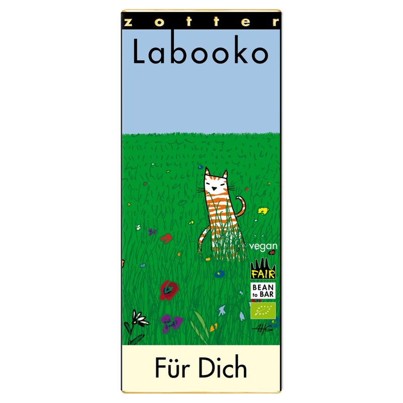 Zotter Schokolade Labooko Uno -  "Für Dich"- 70% Uganda - Produktbild