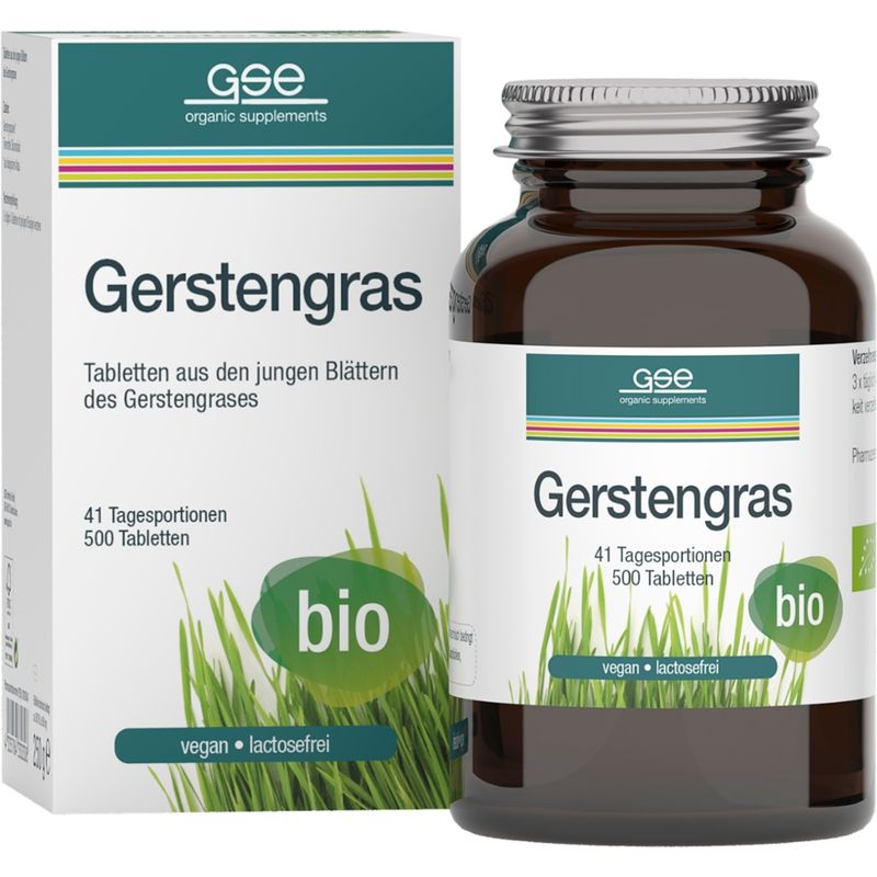 GSE  Gerstengras (Bio), 500 Tabletten à 500 mg - Produktbild