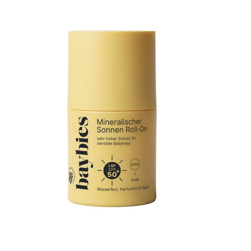 baybies baybies Mineralischer Sonnen Roll-On LSF50+ für empfindliche Baby- und Kinderhaut - Produktbild