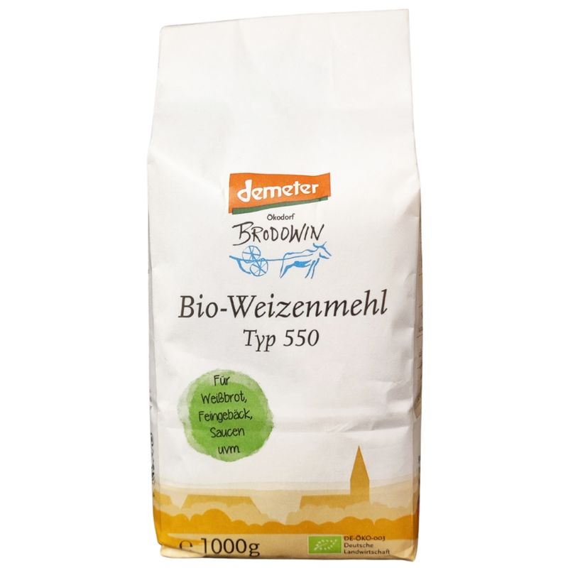 Ökodorf Brodowin Demeter Brodowiner Weizenmehl Typ 550 - Produktbild