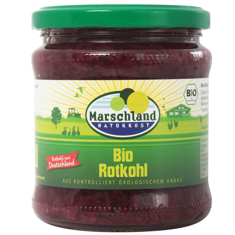 Marschland  Bioland Bio-Rotkohl 370 ml Gl. MARSCHLAND - Produktbild