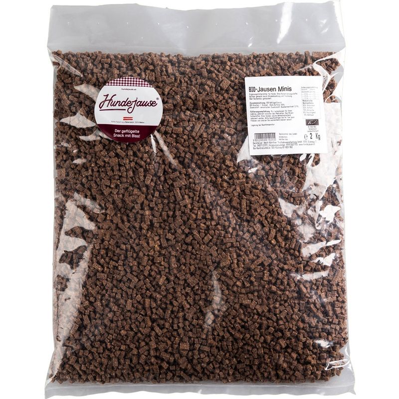 Hundejause Hundejause Bio JausenMinis, getrockente (hart) Hunde-Leckerli im BigBag 2kg - Produktbild