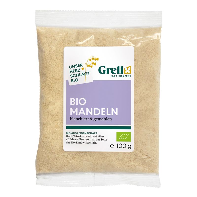 Grell Naturkost Mandeln blanchiert & gemahlen - Produktbild