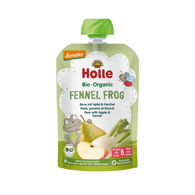 Holle  Fennel Frog - Birne mit Apfel & Fenchel - Produktbild