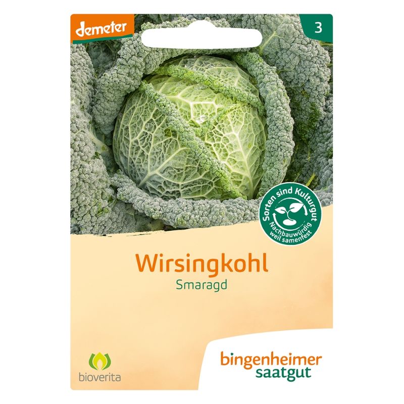 Bingenheimer Saatgut Smaragd - Wirsingkohl (Saatgut) - Produktbild