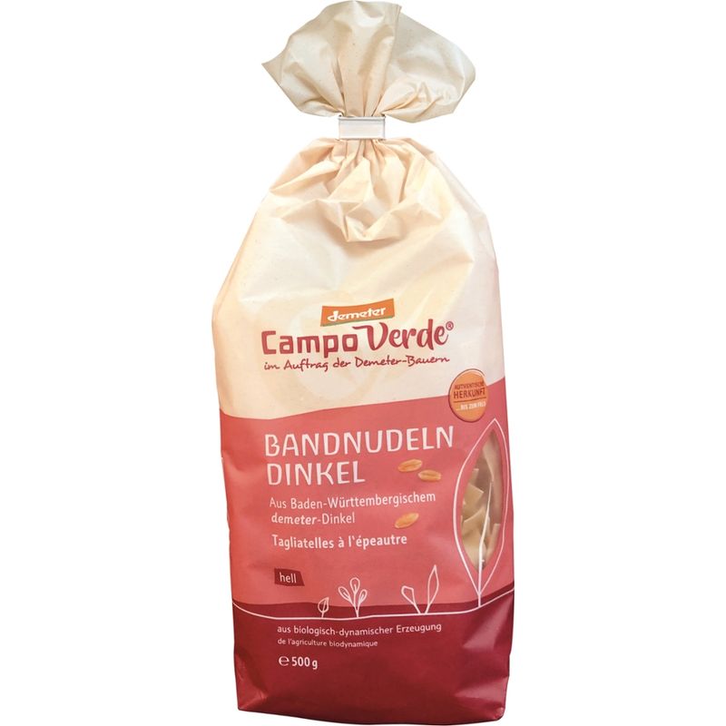 Campo Verde CV demeter Dinkel-Bandnudeln 500g - Produktbild