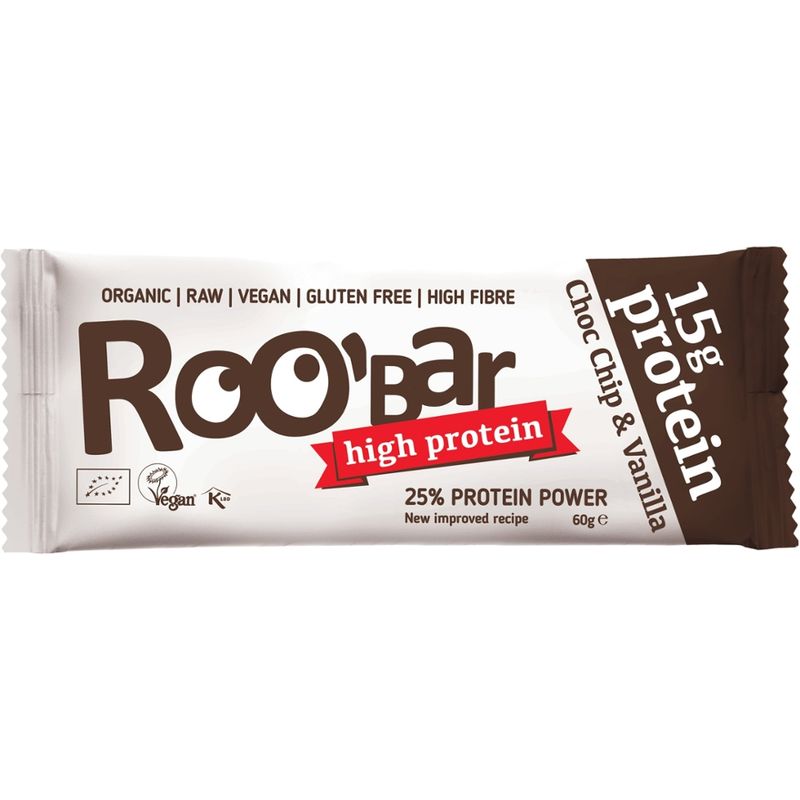 Roobar Roobar Protein Choco Chip and Vanilla, 60g, glutenfrei - Produktbild