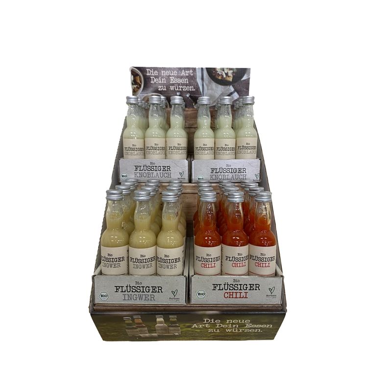 Northern Greens Thekendisplay 2 Flüssige Bio Kräuter 48 Flaschen - Produktbild