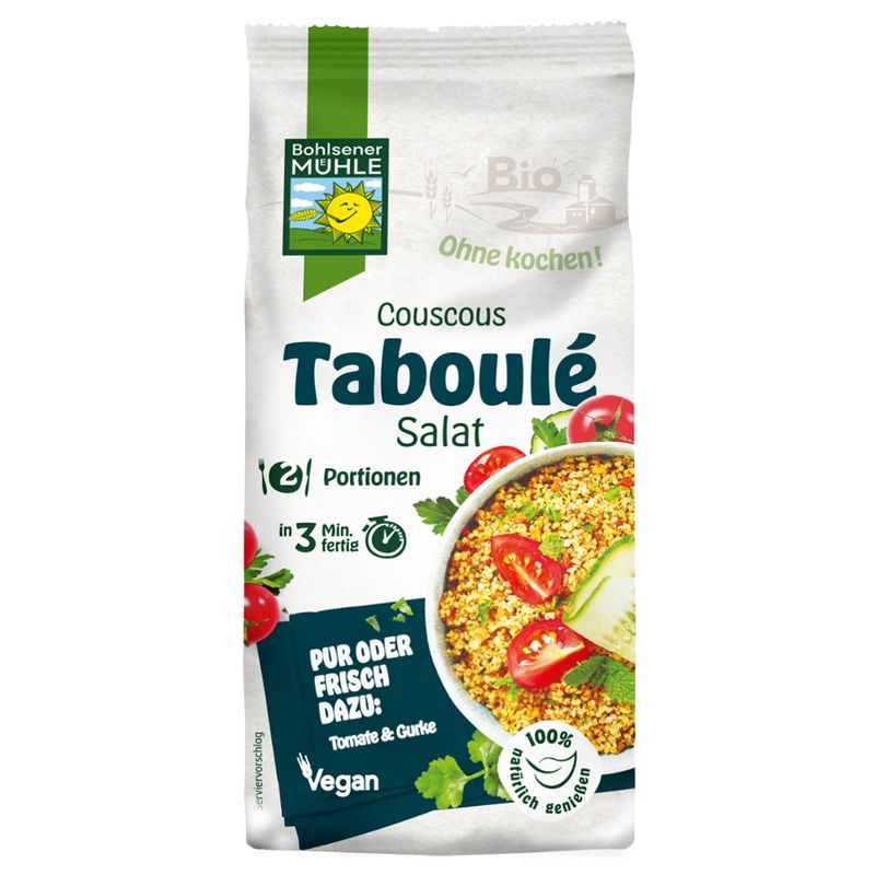 Bohlsener Mühle Bio  Couscous Taboulé Salat - Produktbild