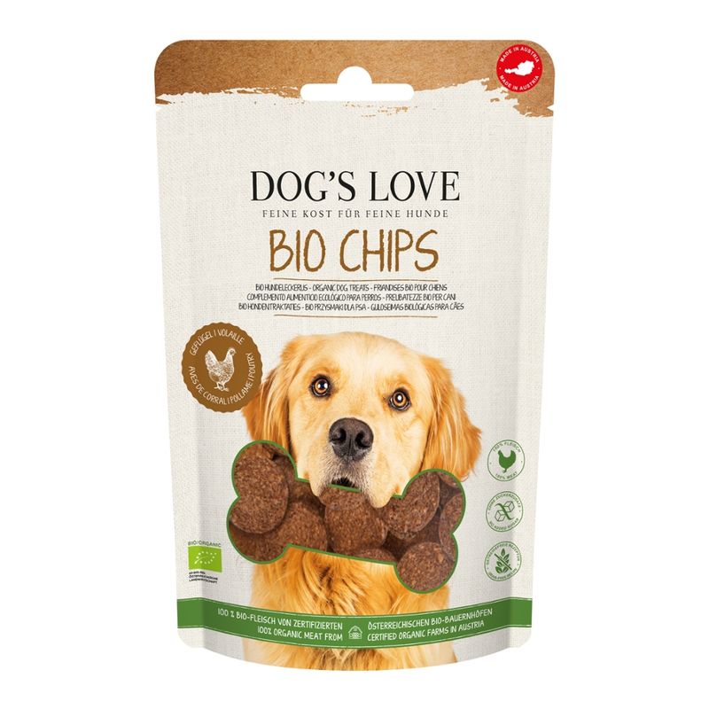 DOG'S LOVE DOG'S LOVE CHIPS BIO Geflügel 150g - Produktbild