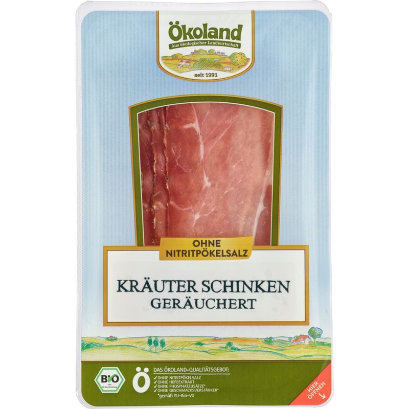 ÖKOLAND Kräuterschinken geräuchert - Produktbild