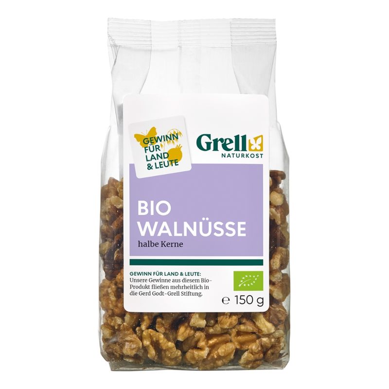 Grell Naturkost Walnüsse halbe Kerne - Produktbild
