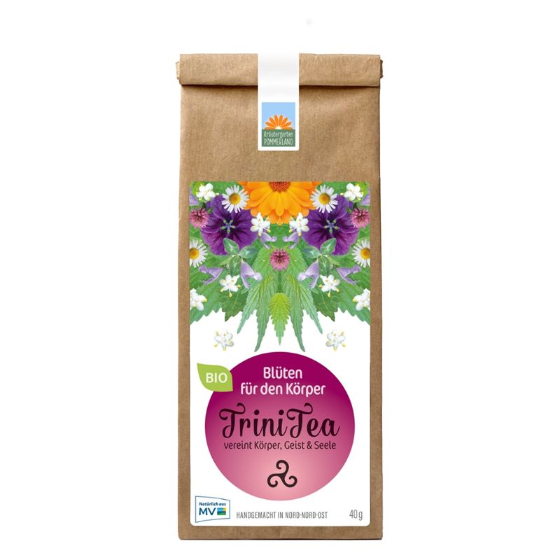 Kräutergarten Pommerland TriniTea - Bio Blütentee in der Papiertüte - Produktbild