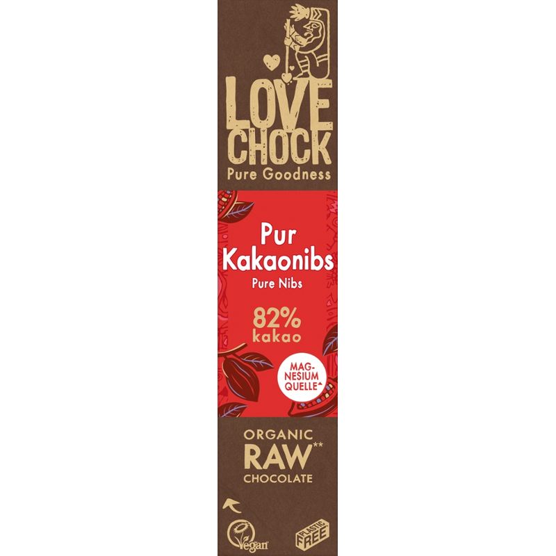 Lovechock B.V. Lovechock barre Noir Éclats de cacao 82% - Produktbild