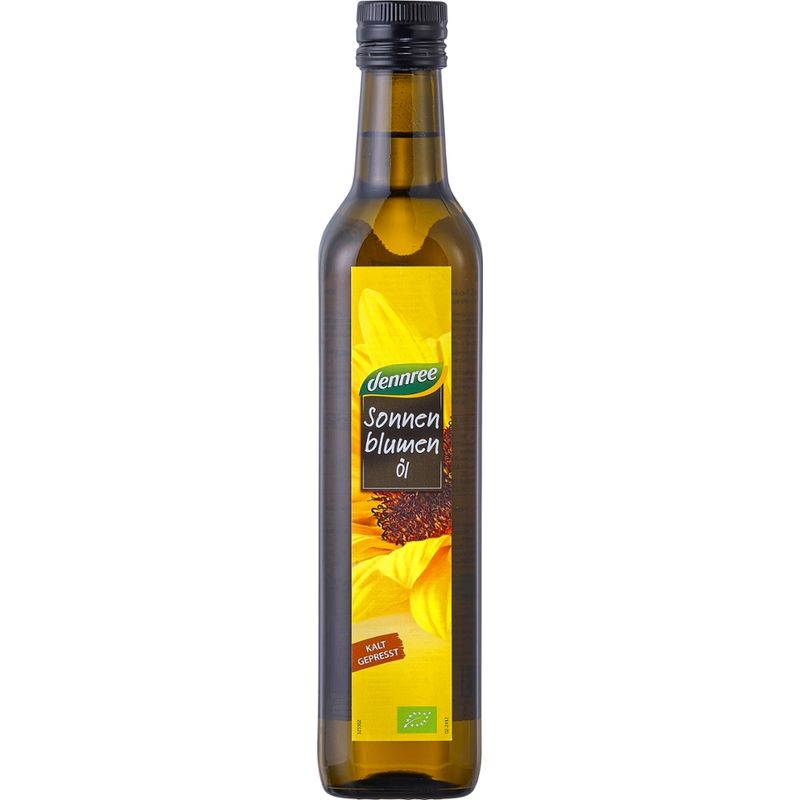 dennree Sonnenblumenöl nativ, kalt gepresst - Produktbild
