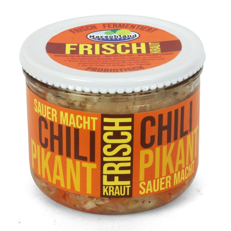Marschland  Bio-L+ Frischkraut Chili-Pikant 540 ml Gl. MARSCHLAND - Produktbild