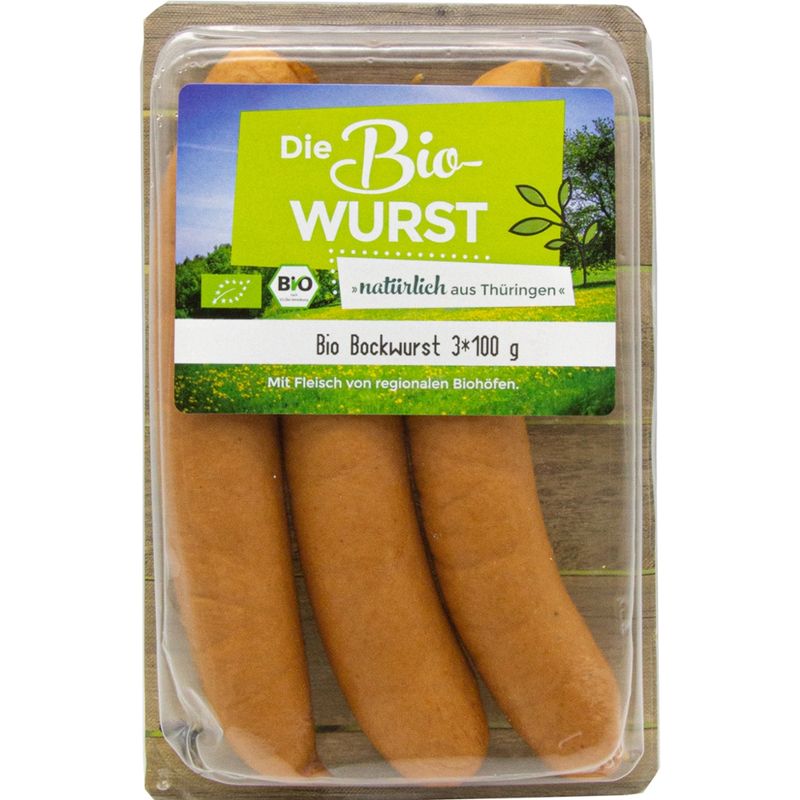Die Bio-Wurst Bio Bockwurst 3x100g - Produktbild