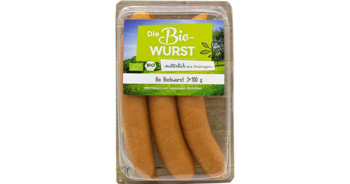Die Bio-Wurst Bio Bockwurst 3x100g | bio123