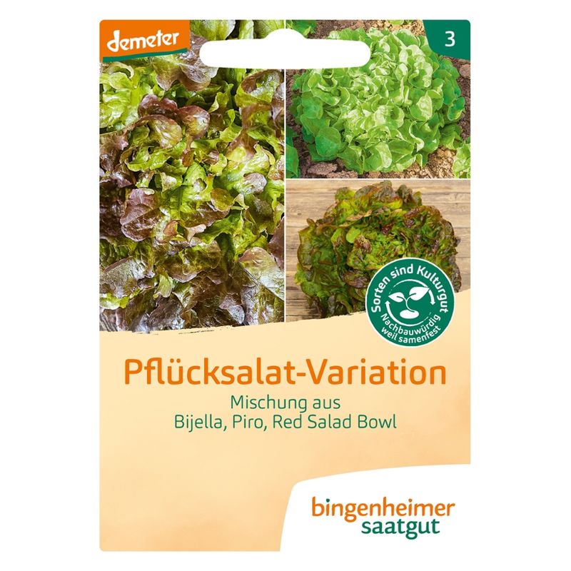 Bingenheimer Saatgut Pflücksalat-Variation - Pflücksalatmischung (Saatgut) - Produktbild