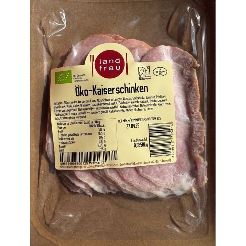 Landfrau Öko-Kaiserschinken geschnitten - Produktbild