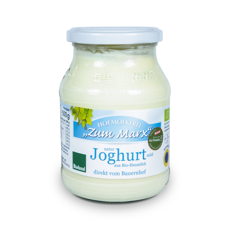 Hofmolkerei "Zum Marx" eG Bio Joghurt aus Heumilch Glas - Produktbild