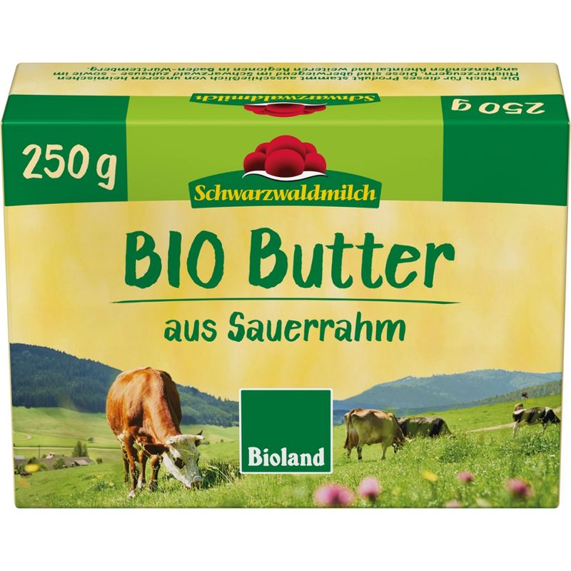 Schwarzwaldmilch BIO SWM BIO Sauerrahmbutter 82% 16x250G PG - Produktbild