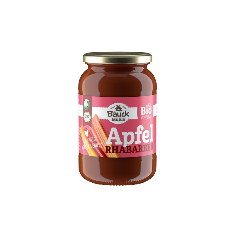 Bauck Mühle Apfel-Rhabarbermus Bio - Produktbild