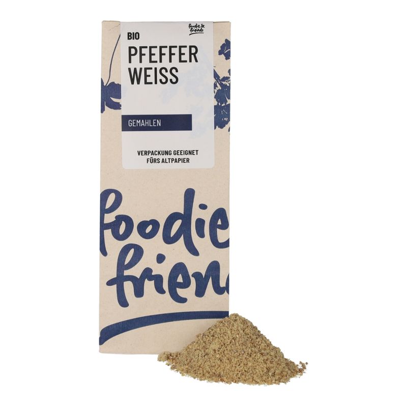 foodie & friends BIO Pfeffer weiß gemahlen - Produktbild