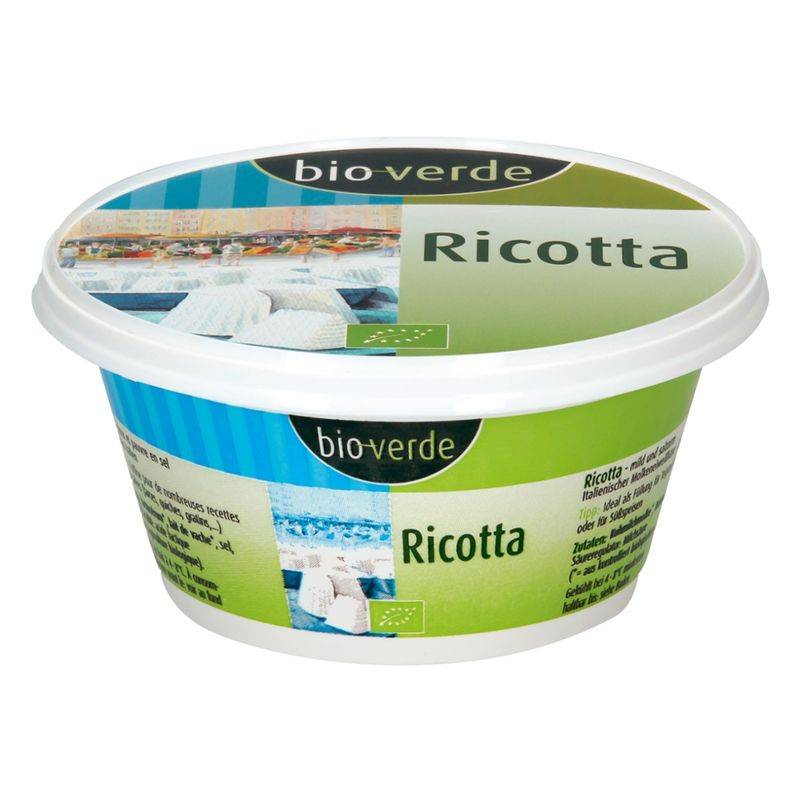 bio-verde Ricotta Italienischer Bio-Molkenkäse 250 g - Produktbild