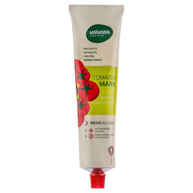 NATURATA Tomatenmark, zweifach konzentriert 28-30 % in der Tube - Produktbild