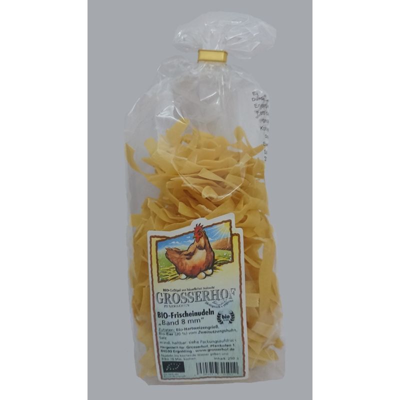 Grosserhof Grosserhof Bio-Frischeinudeln Suppennudeln 2mm mit Eiern vom Zweinutzungshuhn - Produktbild