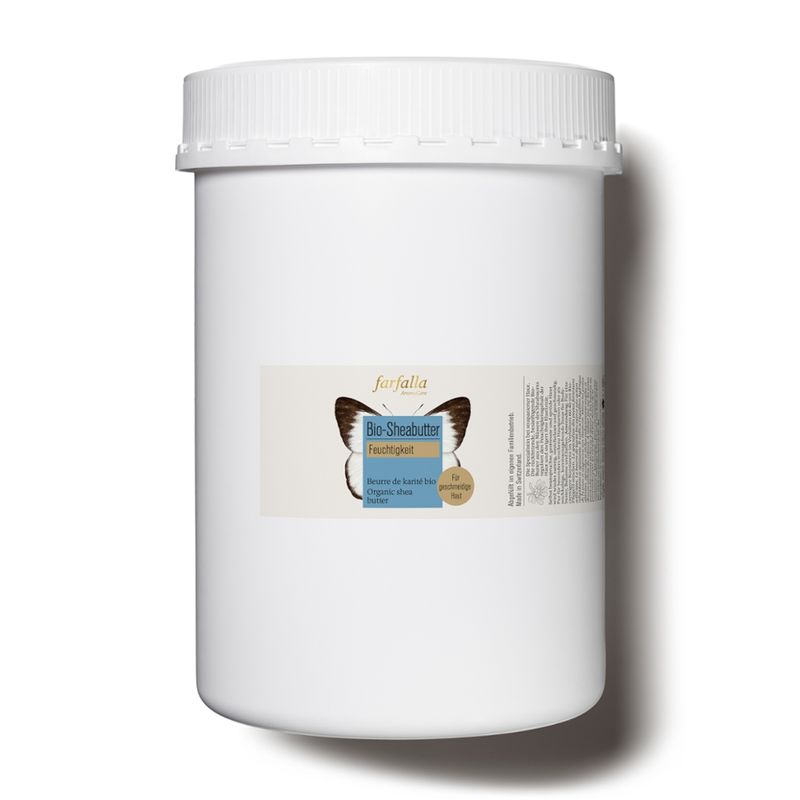 farfalla Shea, Bio-Sheabutter, 1000g, Feuchtigkeit - Produktbild