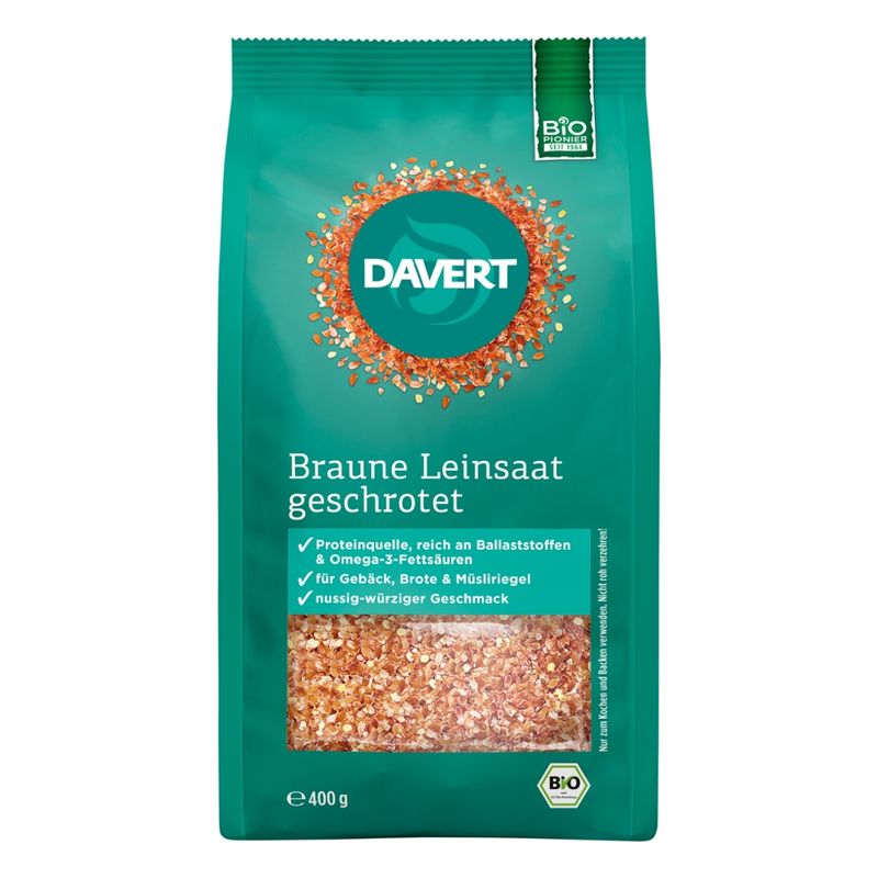 Davert Geschrotete Leinsaat 400g - Produktbild