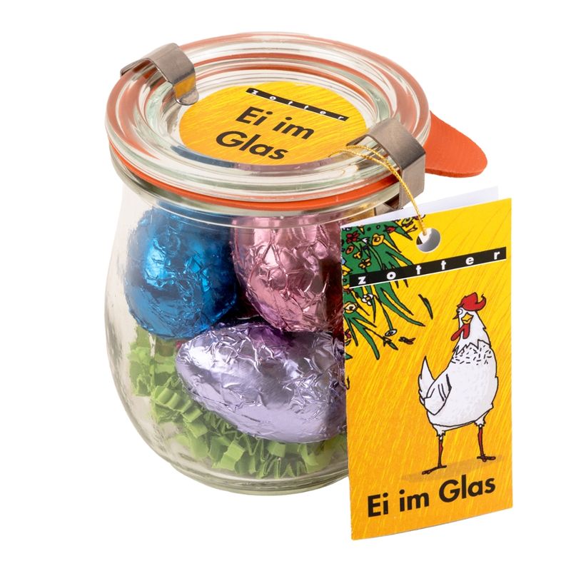 Zotter Schokolade Ei im Glas - Produktbild