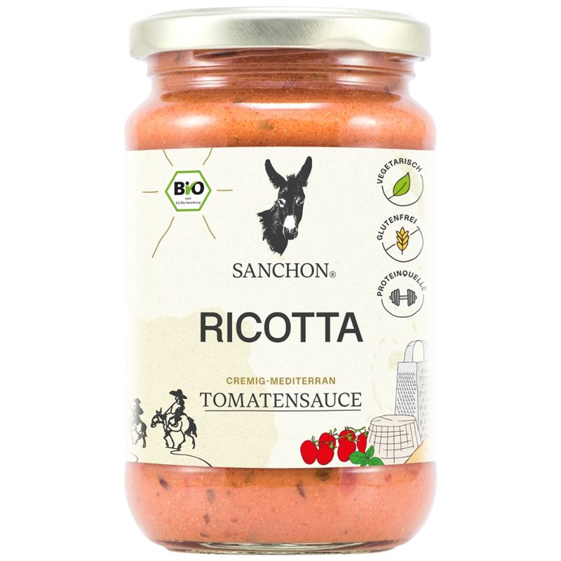 Sanchon FS Tomatensauce Ricotta, 330 ml, SANCHON, bio - Produktbild