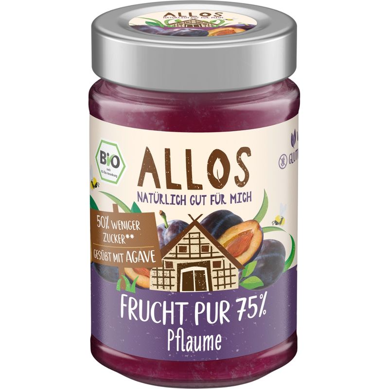 Allos Frucht Pur 75% Pflaume - Produktbild