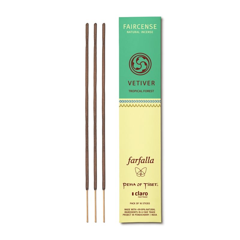 farfalla Vetiver / Tropical Forest, Faircense Räucherstäbchen - Produktbild