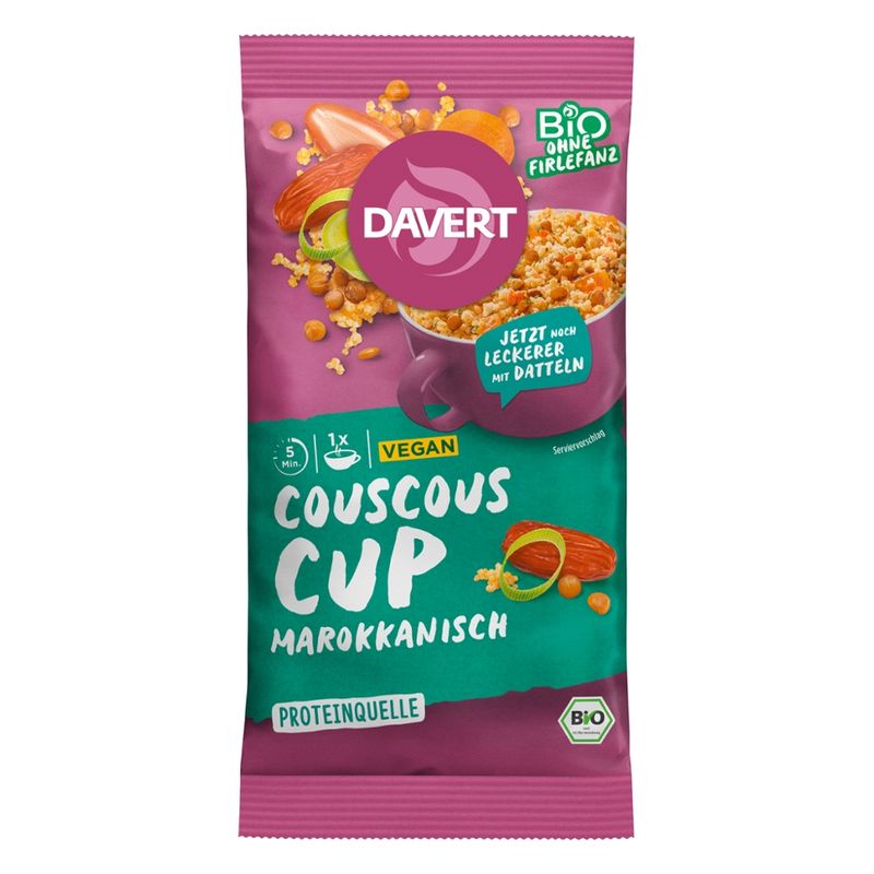 Davert Couscous-Cup Marokkanisch 70g - Produktbild
