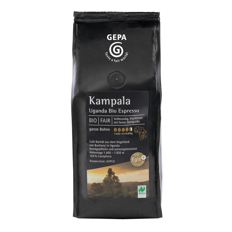 GEPA - The Fair Trade Company Uganda Bio Espresso Kampala Bohne - Produktbild