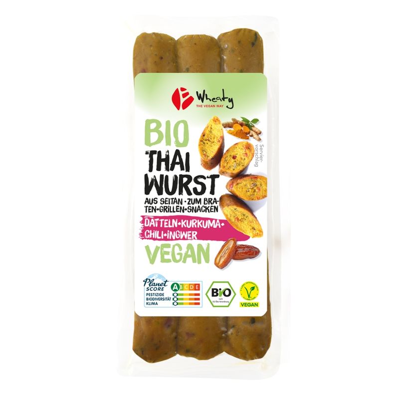Wheaty Wheaty Vegane Thaiwurst - Produktbild