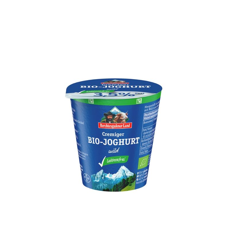Berchtesgadener Land Bio Bio-Joghurt mild laktosefrei 3,5% Fett NL-Fair - Produktbild