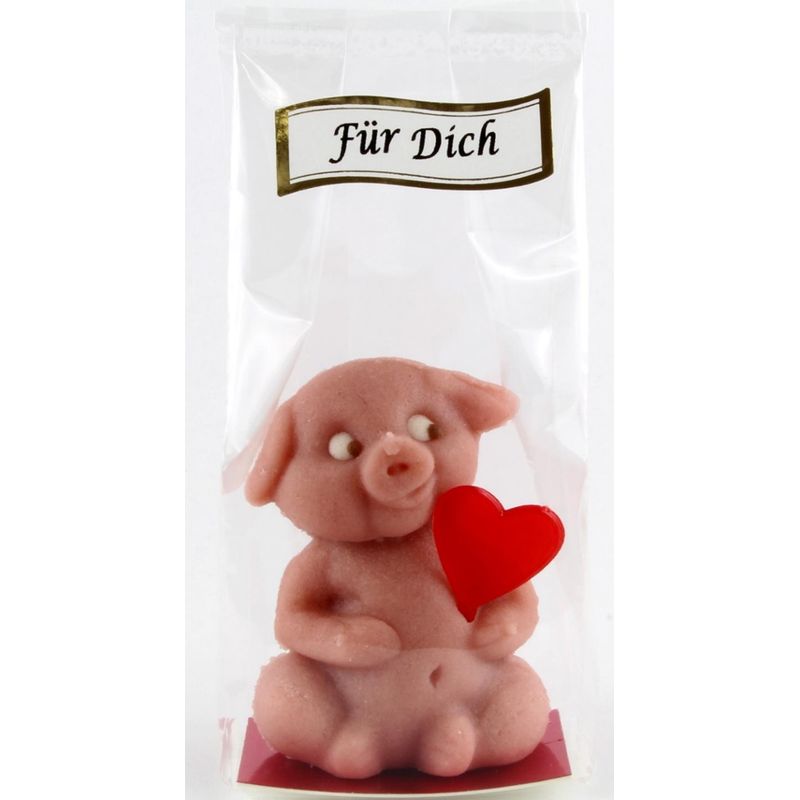 Funsch Marzipan BIO herziges Schwein sitzend - Produktbild