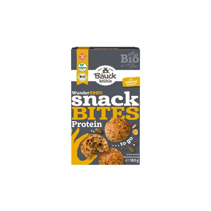 Bauck Mühle Wunder Snack Bites Protein Bio gf - Produktbild