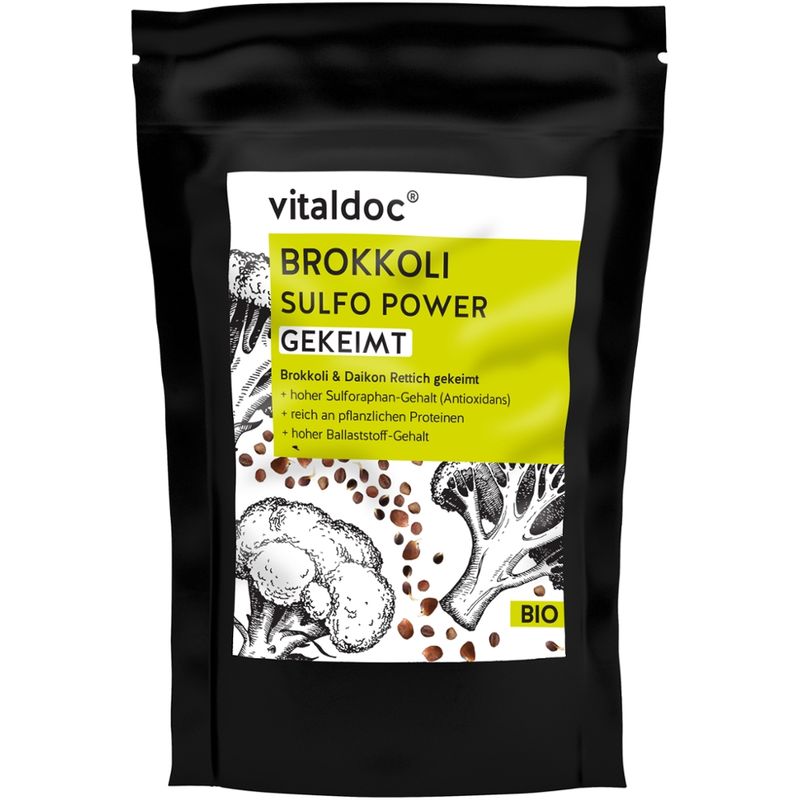 vitaldoc vitaldoc® BIO Brokkoli gekeimt - Sulfo Power. Brokkoli & Daikin Rettich gekeimt - Produktbild
