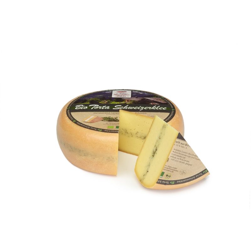 Die Käsemanufaktur Allgäu  Bio Torta Schweizerklee 50% Fett i. Tr.ttkäse - Produktbild