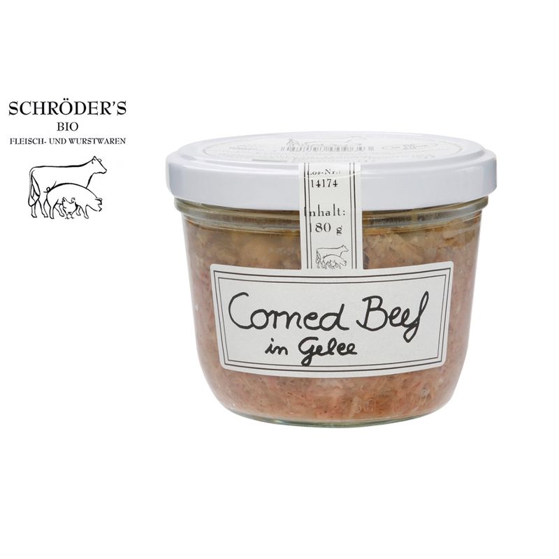 Schröder's Bio Fleisch- und Wurstwaren Corned Beef Rind im Glas - Produktbild