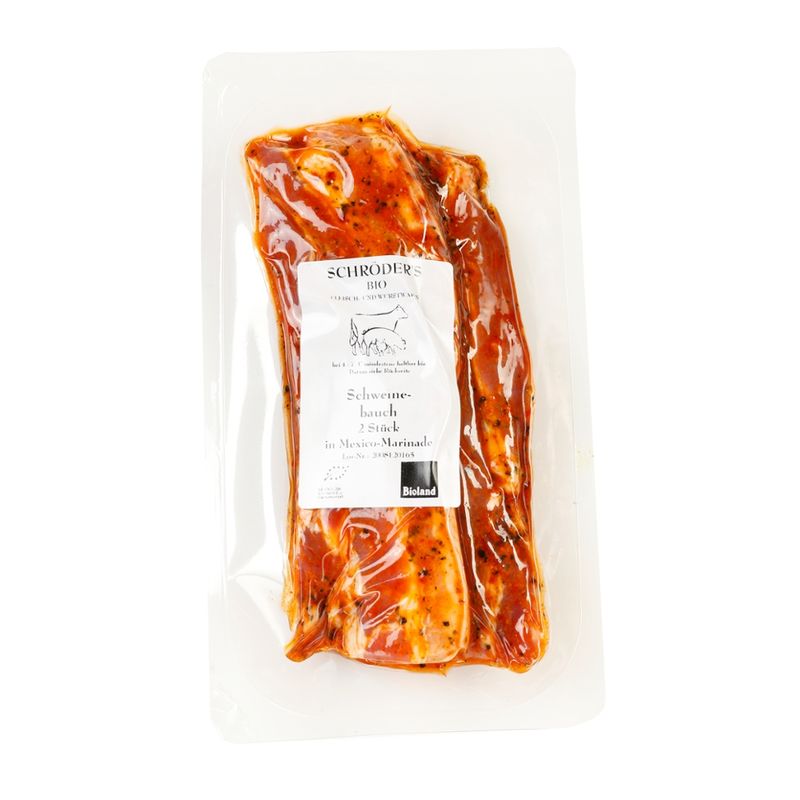 Schröder's Bio Fleisch- und Wurstwaren Schweinebauch Mexiko 2x130 g - Produktbild