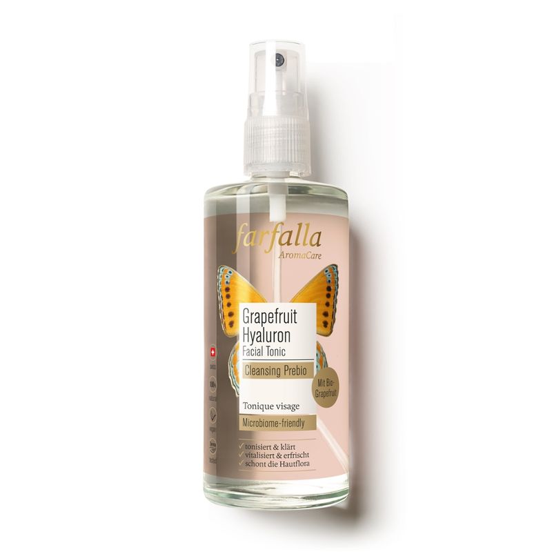 farfalla Grapefruit Hyaluron Facial Tonic, Cleansing Prebio, 100ml - Produktbild