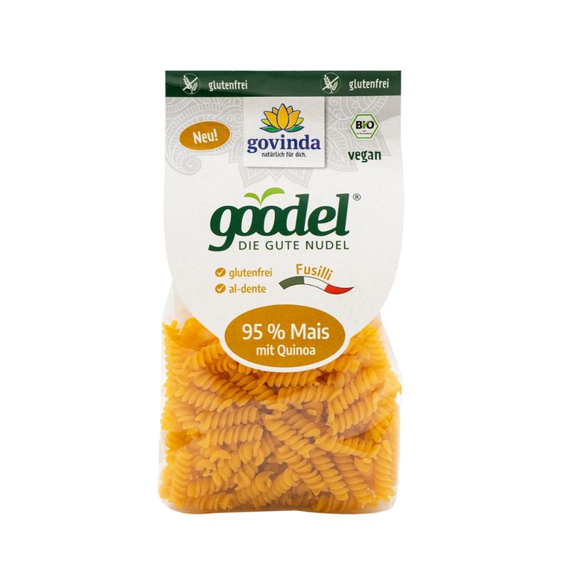 Govinda goodel DIE GUTE NUDEL Fusilli 95 % Mais mit Quinoa - Produktbild