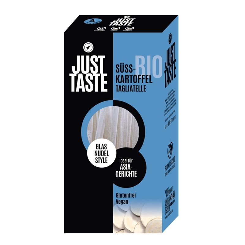 Just Taste Just Taste Bio Süsskartoffel Glas Tagliatelle - Produktbild